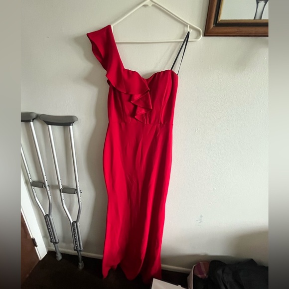 worn once, prom dress from Windsor , size small, bright red dress - Picture 1 of 14